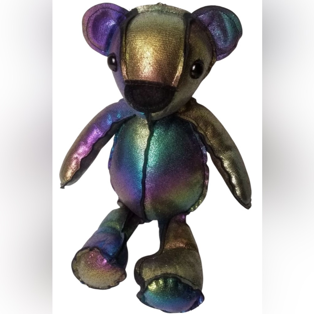 Rare Inside-Out Critter iridescent by Christopher Straub Handmade Plush Bear 14"